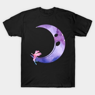 Fairy Sit on the Moon FANTASY-2 T-Shirt